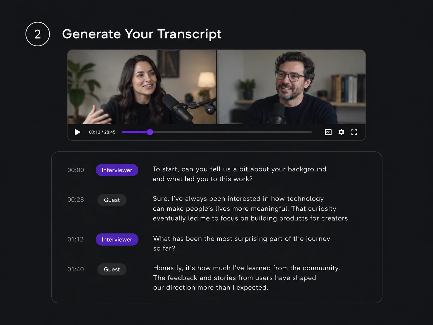 Generate Your Transcript