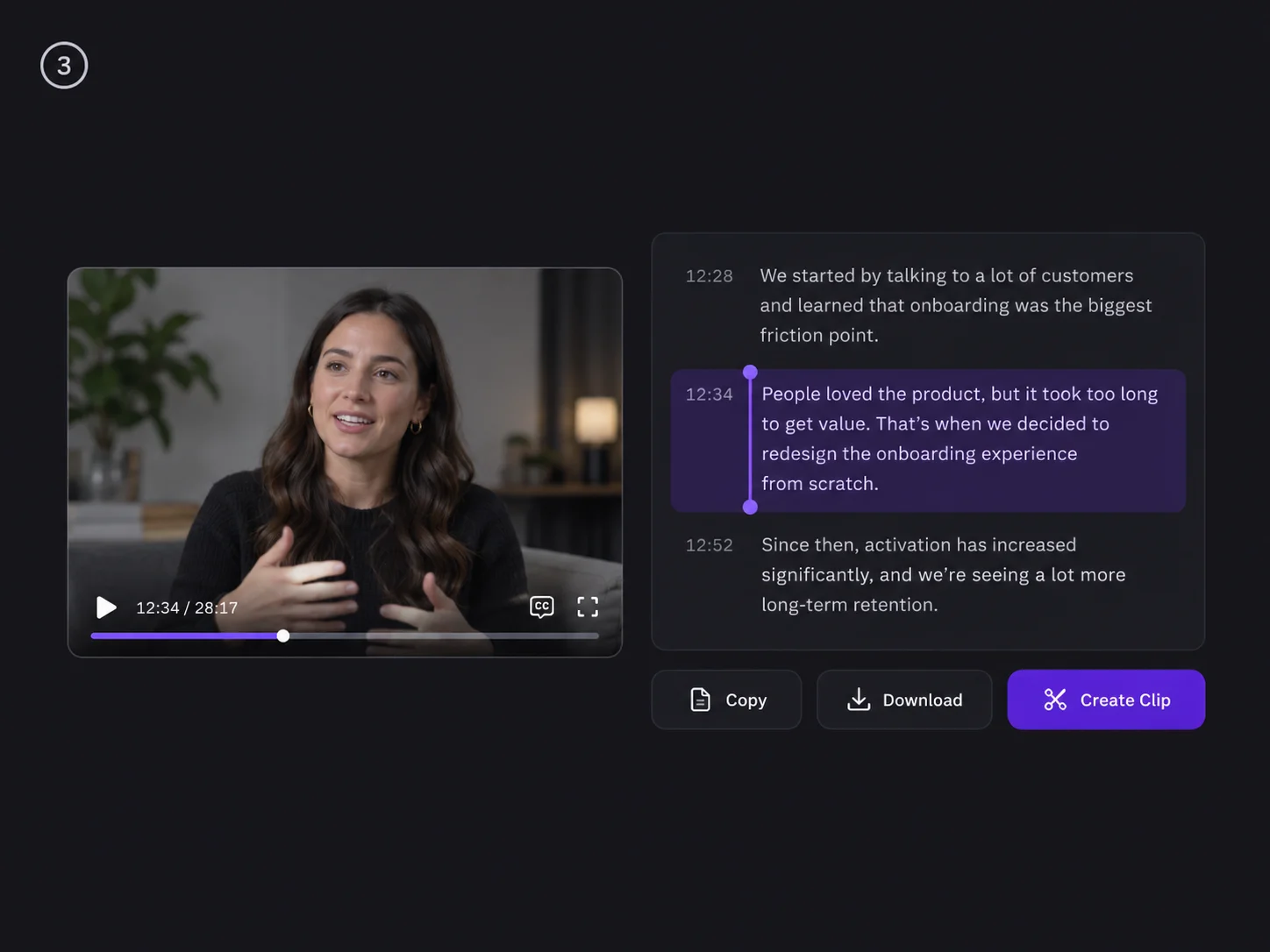 Copy, Download, or Create a Clip
