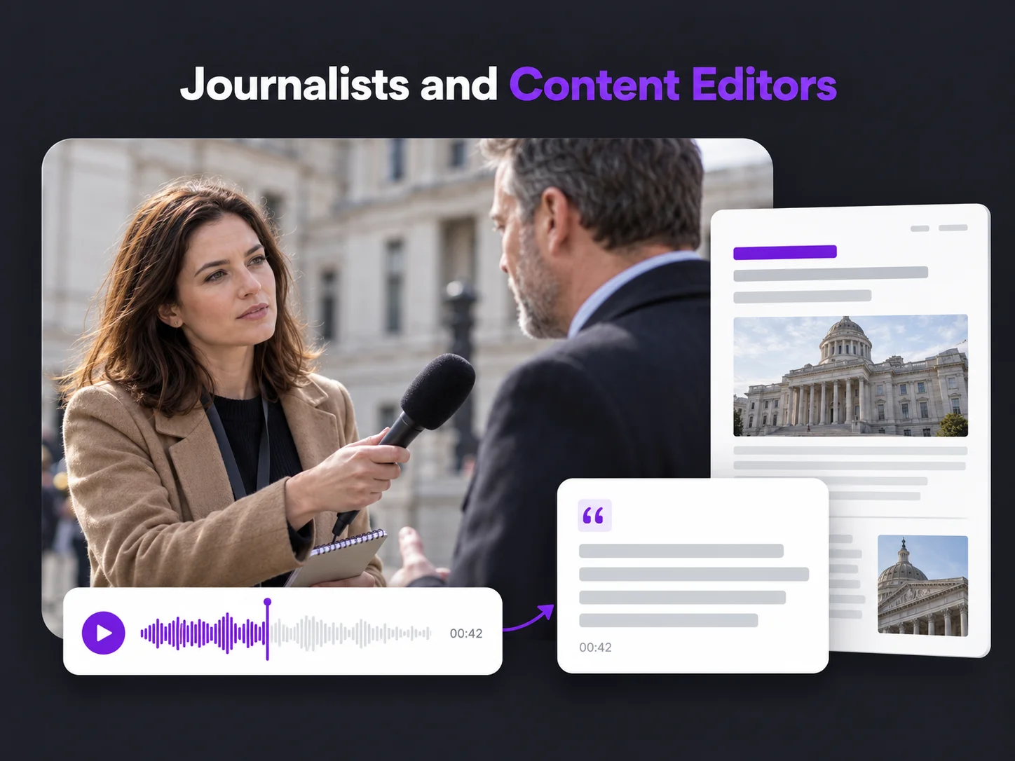Journalists and Content Editors